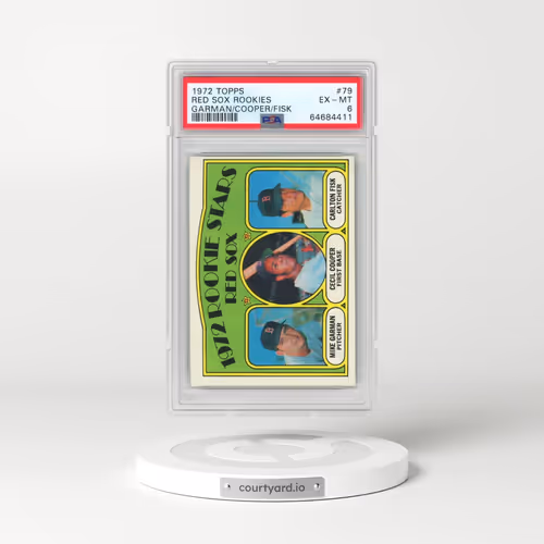 1972 Topps #79 Red Sox Rookies - Garman/Cooper/Fisk (PSA 6 EX-MT)