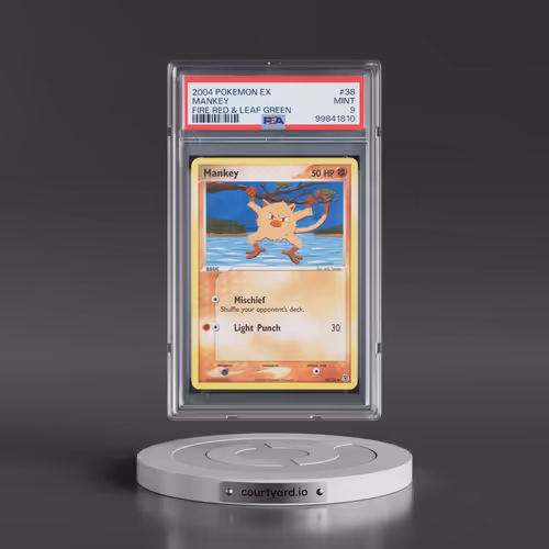 2004 Pokémon EX Fire Red & Leaf Green #38 Mankey (PSA 9 MINT)