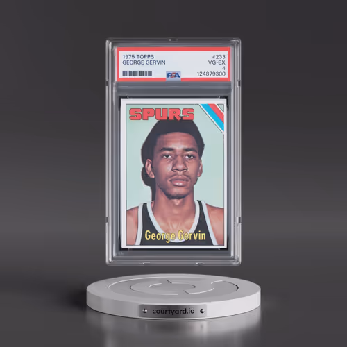 1975 Topps #233 George Gervin (PSA 4 VG-EX)