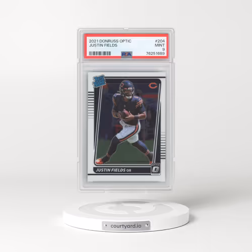 2021 Panini Donruss Optic #204 Justin Fields (PSA 9 MINT)