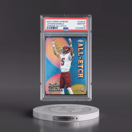 2024 Topps Chrome Chrome All-Etch #CAEJD Jayden Daniels (PSA 10 GEM MINT)