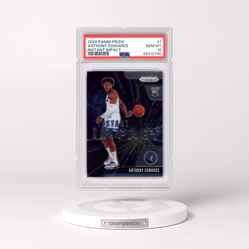 2020 Panini Prizm Instant Impact #1 Anthony Edwards (PSA 10 GEM MINT)