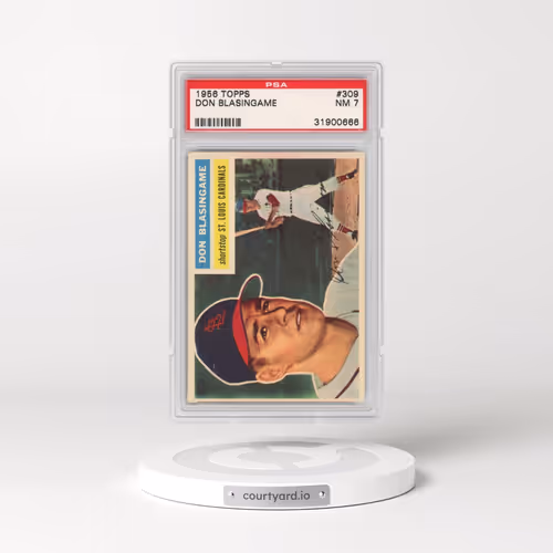 1956 Topps #309 Don Blasingame (PSA 7 NM)