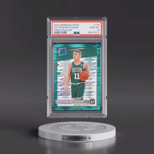 2020 Panini Donruss Optic #176 Payton Pritchard - Green Pulsar (PSA 10 GEM MINT)