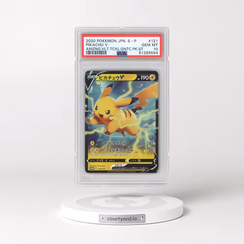 2020 Pokémon S Promo #121 Pikachu V - Holo Amazing Volt Tackle Gigantic Pack Set (PSA 10 GEM MINT)