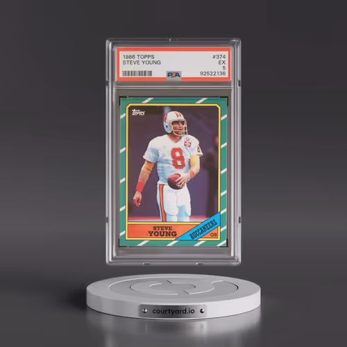 1986 Topps #374 Steve Young (PSA 5 EX)
