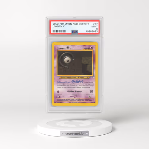 2002 Neo Destiny #57 Unown C (PSA 9 MINT)