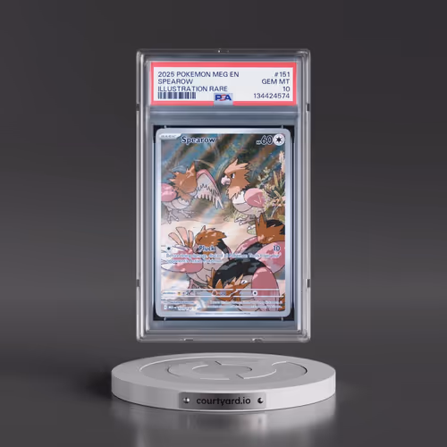 2025 Pokémon Meg EN-Mega Evolution #151 Spearow - Illustration Rare (PSA 10 GEM MINT)