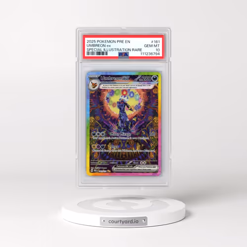 2025 Pokémon Pre EN-Prismatic Evolutions #161 Umbreon EX - Holo Special Illustration Rare (PSA 10 GEM MINT)
