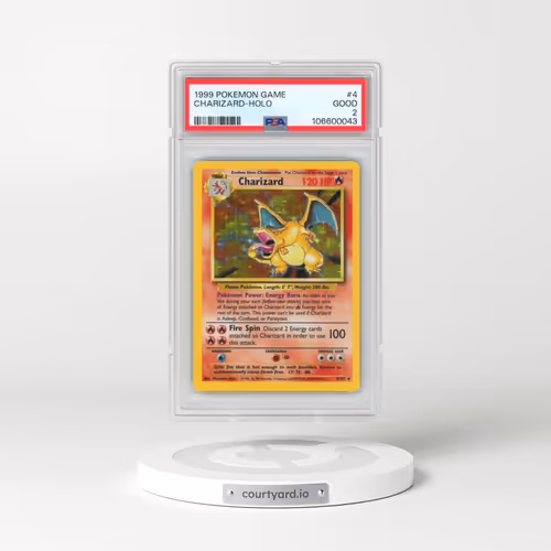 1999 Pokémon Game #4 Charizard - Holo (PSA 2 GOOD)
