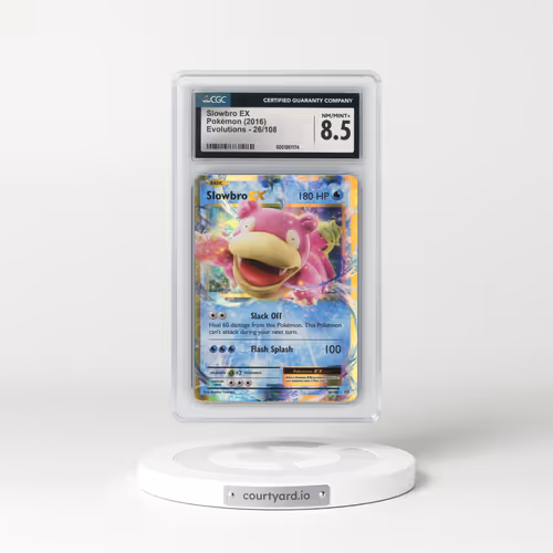 2016 Evolutions #26/108 Slowbro EX - Holo (CGC 8.5 NM-MT+)