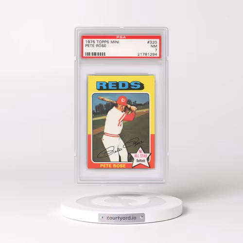 1975 Topps Mini #320 Pete Rose (PSA 7 NM)