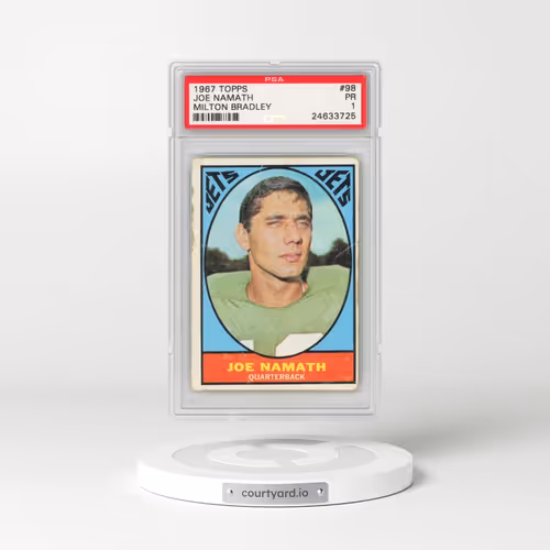 1967 Topps Milton Bradley #98 Joe Namath (PSA 1 PR)