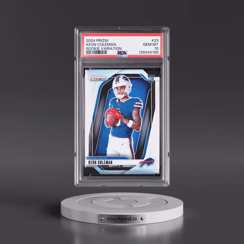 2024 Panini Prizm Rookie Variation #23 Keon Coleman (PSA 10 GEM MINT)