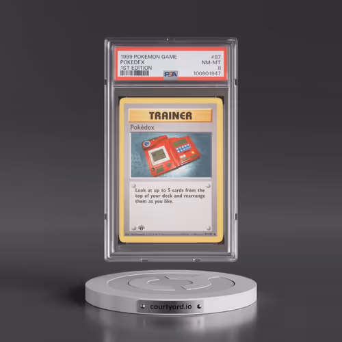 1999 Pokémon Game #87 Pokedex - 1st Edition (PSA 8 NM-MT)