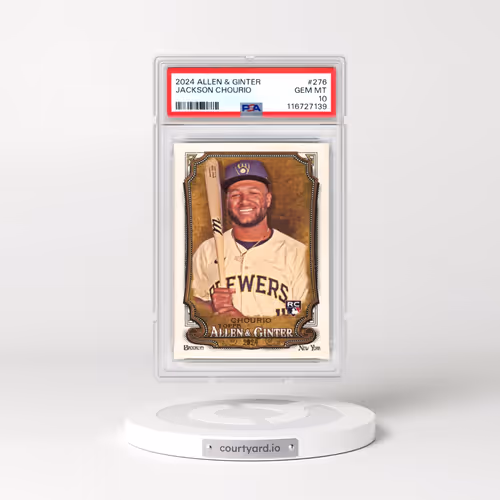 2024 Topps Allen & Ginter #276 Jackson Chourio (PSA 10 GEM MINT)