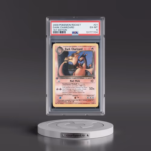 2000 Pokémon Rocket #21 Dark Charizard - 1st Edition (PSA 6 EX-MT)