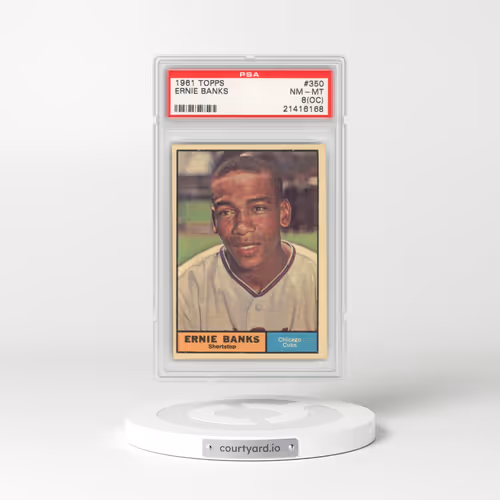 1961 Topps #350 Ernie Banks (PSA 8 NM-MT)