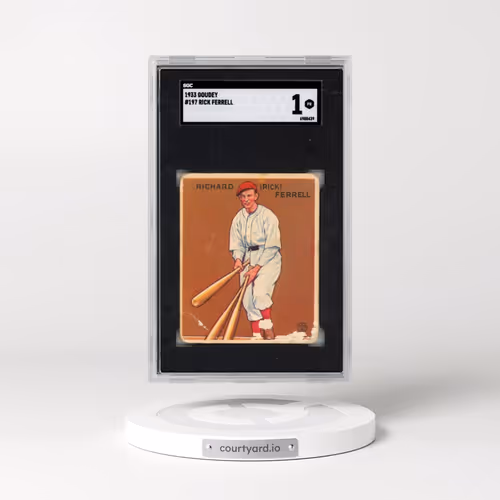 1933 Goudey #197 Rick Ferrell (SGC 1 PR)