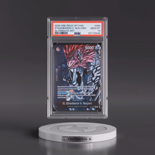 2025 One Piece OP13-Carrying on His Will #080 St. Ethanbaron V. Nusjuro - Alternate Art (PSA 10 GEM