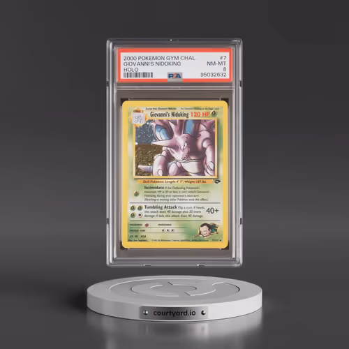 2000 Pokémon Gym Challenge #7 Giovanni's Nidoking - Holo (PSA 8 NM-MT)