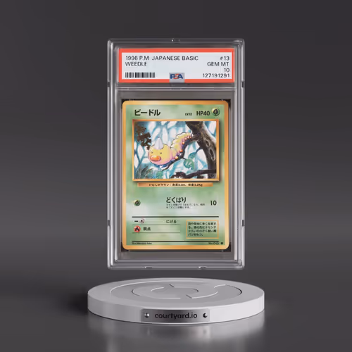 1996 Pokémon Basic #13 Weedle (PSA 10 GEM MINT)
