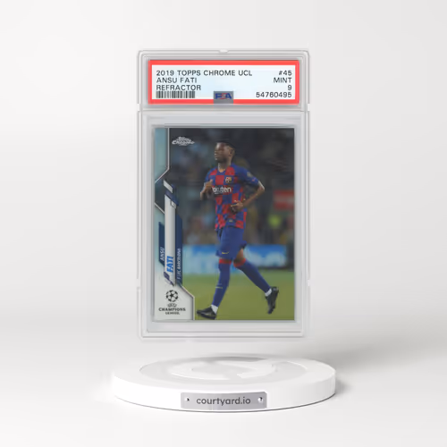 2019 Topps Chrome UEFA Champions League #45 Ansu Fati - Refractor (PSA 9 MINT)