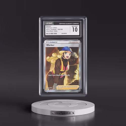 2022 Silver Tempest #195/195 Worker - Ultra Rare Holo (CGC 10 GEM MINT)