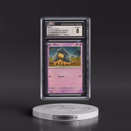 2023 Scarlet & Violet 151 - MEW EN #063/165 Abra - 151 Alakazam ex Collection (Cosmos Holo) (CGC 8 N