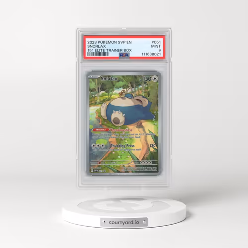 2023 Pokémon Svp EN-SV Black Star Promo #051 Snorlax - 151 Elite Trainer Box (PSA 9 MINT)