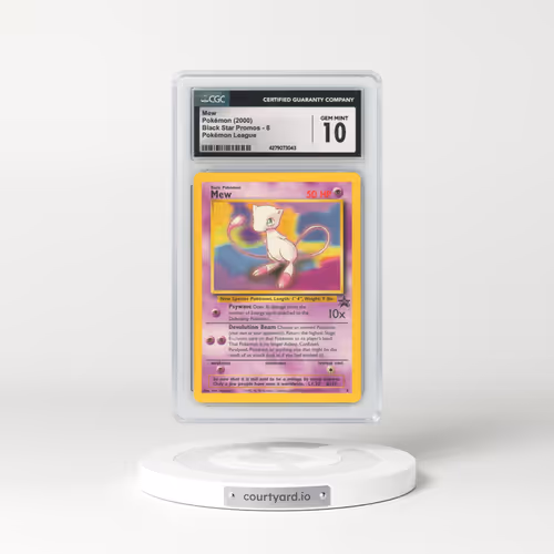 1999 Black Star Promos #8 Mew - Pokémon League (CGC 10 GEM MINT)