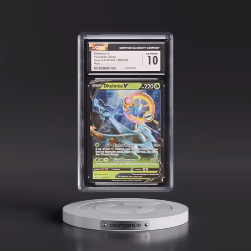 2020 Sword & Shield #009/202 Dhelmise V - Holo (CGC 10 GEM MINT)