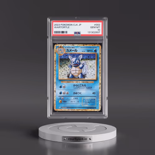 2023 Pokémon Clk-Trading Card Game Classic Blastoise & Suicune EX Deck #002 Wartortle (PSA 10 GEM MI