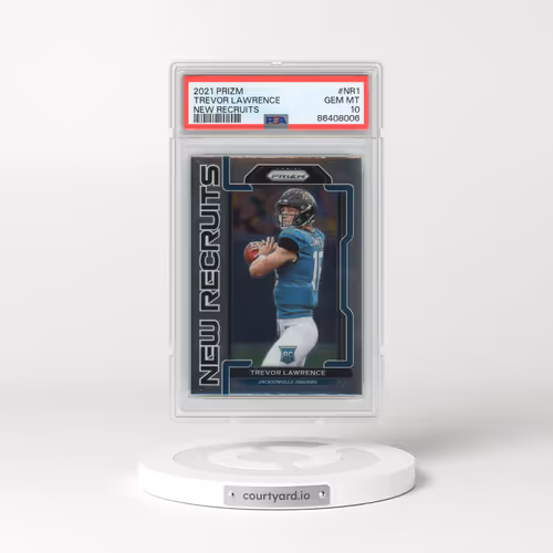 2021 Panini Prizm New Recruits #NR1 Trevor Lawrence (PSA 10 GEM MINT)