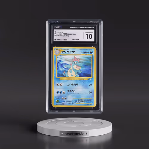 1999 Neo Premium File Croconaw - No Rarity (CGC 10 GEM MINT)