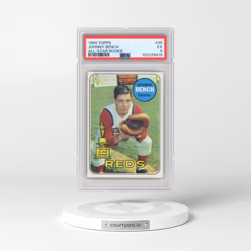 1969 Topps #95 Johnny Bench - All-Star Rookie (PSA 5 EX)