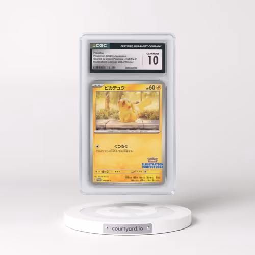 2025 Pokémon SV-P Promo #242 Pikachu - Illustration Contest 2024 (CGC 10 GEM MINT)