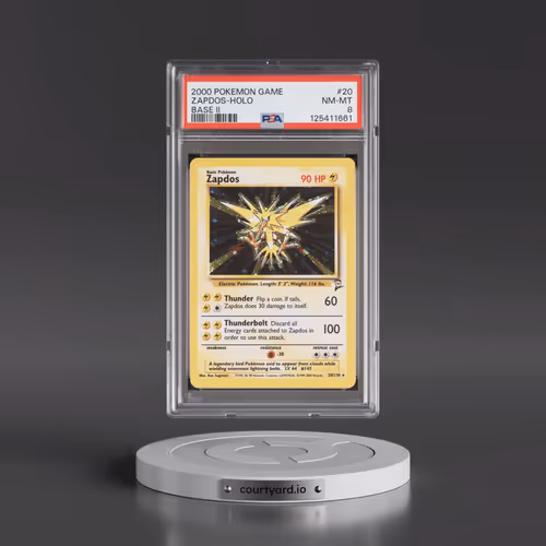 2000 Pokémon Game Base II #20 Zapdos - Holo (PSA 8 NM-MT)