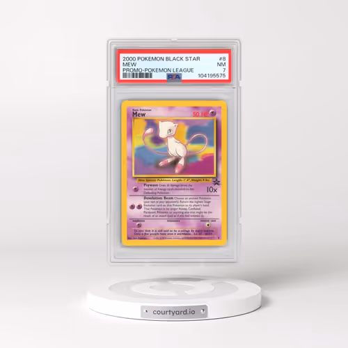 2000 Pokémon Promo Black Star #8 Mew - Pokemon League (PSA 7 NM)