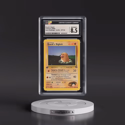 2000 Gym Challenge #67/132 Brock's Diglett - 1st Edition 1st Edition (CGC 8.5 NM-MT+)