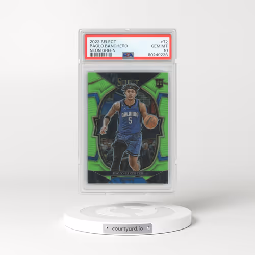 2022 Panini Select #72 Paolo Banchero - Neon Green (PSA 10 GEM MINT)