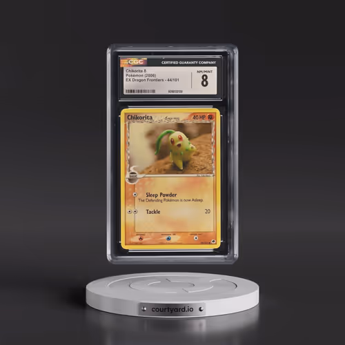 2006 EX Dragon Frontiers #44/101 Chikorita δ (CGC 8 NM-MT)