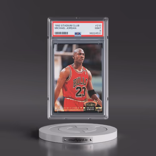 1992 Stadium Club #210 Michael Jordan (PSA 9 MINT)