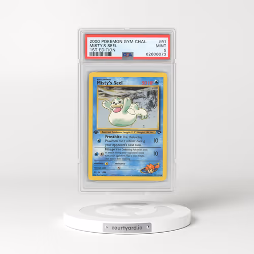 2000 Pokémon Gym Challenge #91 Misty's Seel - 1st Edition (PSA 9 MINT)
