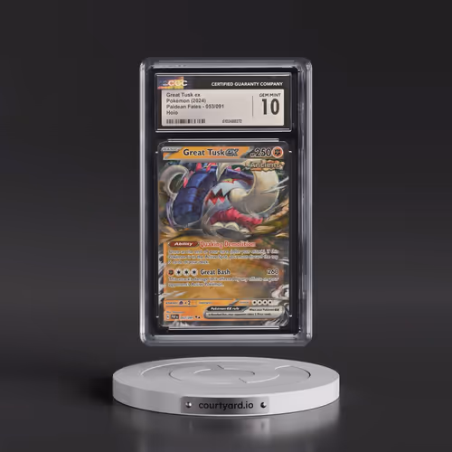 2024 Paldean Fates - PAF EN #053/091 Great Tusk ex - Holo (CGC 10 GEM MINT)