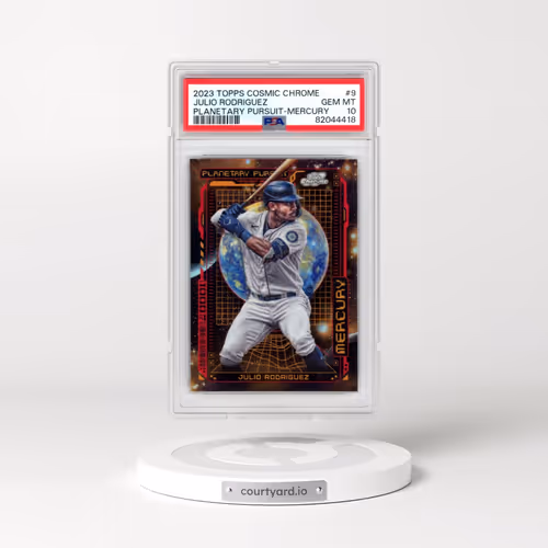 2023 Topps Cosmic Chrome Planetary Pursuit #9 Julio Rodriguez - Mercury (PSA 10 GEM MINT)