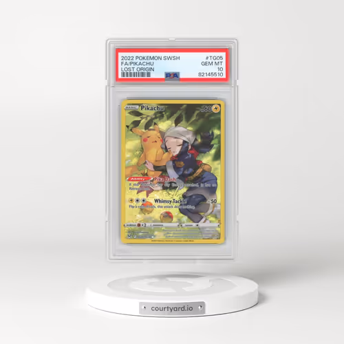 2022 Pokémon Sword & Shield Lost Origin #TG05 Pikachu - Full Art (PSA 10 GEM MINT)