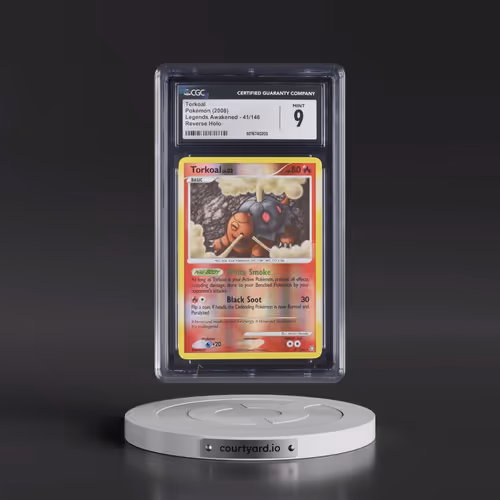 2008 Legends Awakened #41/146 Torkoal - Reverse Holo (CGC 9 MINT)