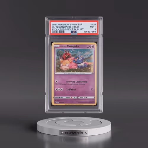 2021 Pokémon Swsh Black Star Promo #126 Galarian Slowpoke - Holo Evolving Skies Single Pack Blisters