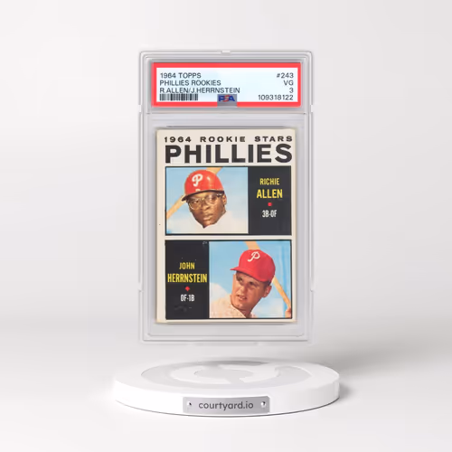1964 Topps #243 Phillies Rookies - Richie Allen/John Herrnstein (PSA 3 VG)